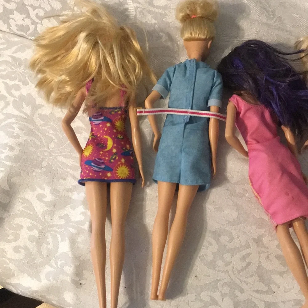 Kids Fashion Dolls Set - Blonde, Blue, Pink, Multicolor